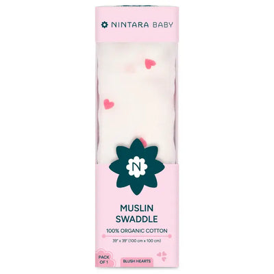 Baby Swaddle - Large | Blush Hearts
