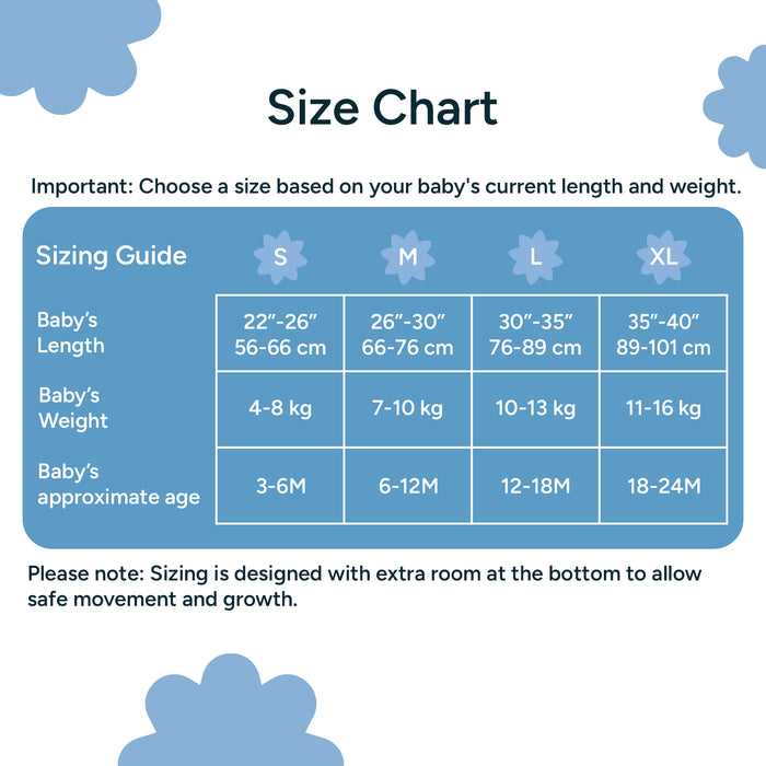 Baby Sleep Sack 0.5 TOG - Bumpy Skies