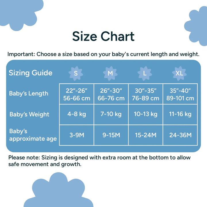 Baby Sleep Sack 0.5 TOG - Bumpy Skies
