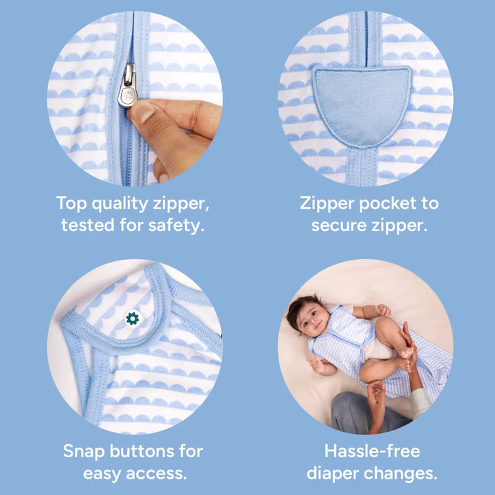 Baby Sleep Sack 0.5 TOG - Bumpy Skies