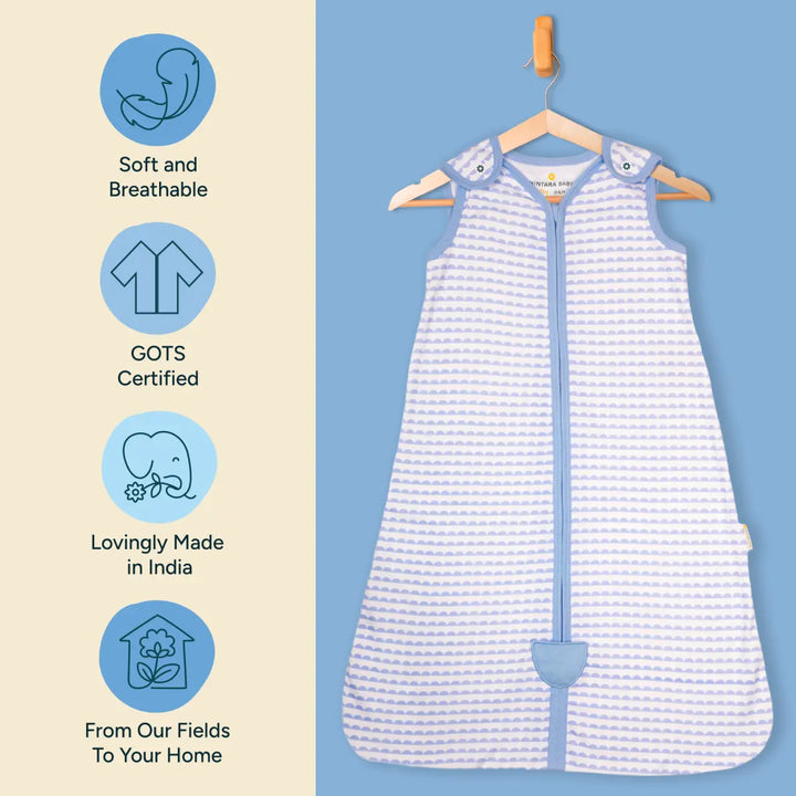 Baby Sleep Sack 0.5 TOG - Bumpy Skies