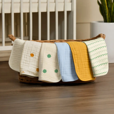 Baby Burp Cloths - Set of 6 | Playful Mix Mega Pack