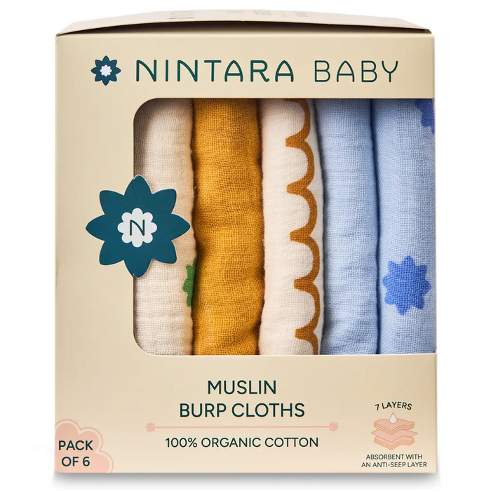 Baby Burp Cloths Set of 6 Mega Pack