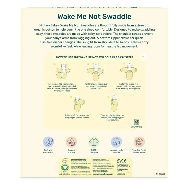 Wake Me Not Swaddle™ | Butter Blossom