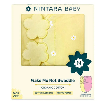 Wake Me Not Swaddle™ - Set of 2 | Butter Blossoms + Pretty Petals