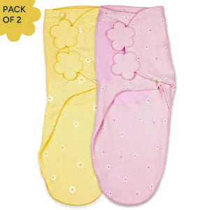 Wake Me Not Swaddle™ - Set of 2 | Butter Blossoms + Pretty Petals