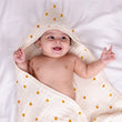 Muslin Baby Hooded Towel | Butterscotch Stars