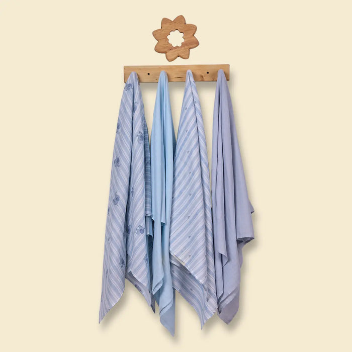 Baby Swaddle Extra Large Set of 4 | Elephant Hugs