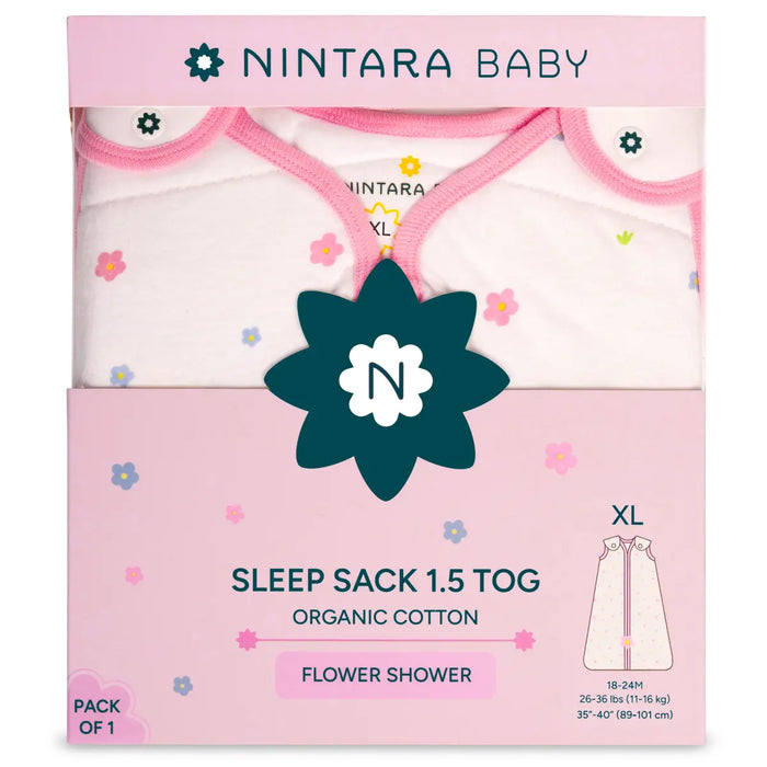 Baby Sleep Sack 1.5 TOG | Flower Shower