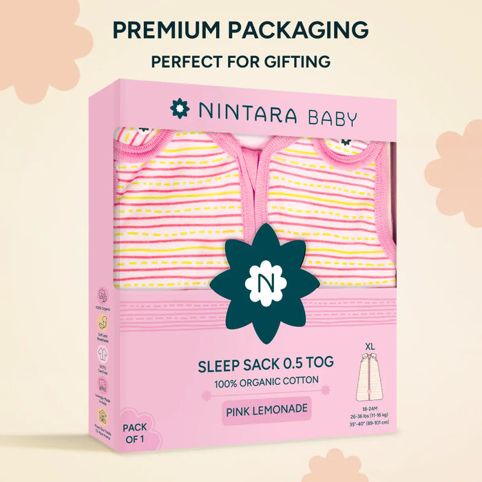 Baby Sleep Sack 0.5 TOG - Pink Lemonade
