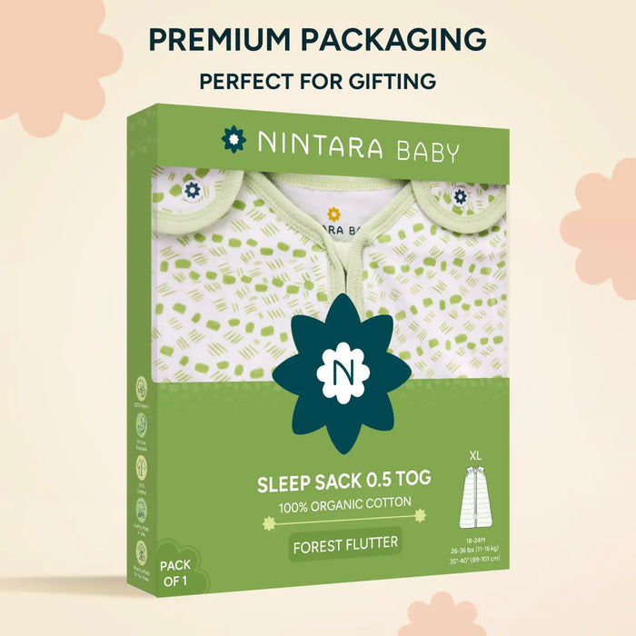 Baby Sleep Sack 0.5 TOG - Forest Flutter