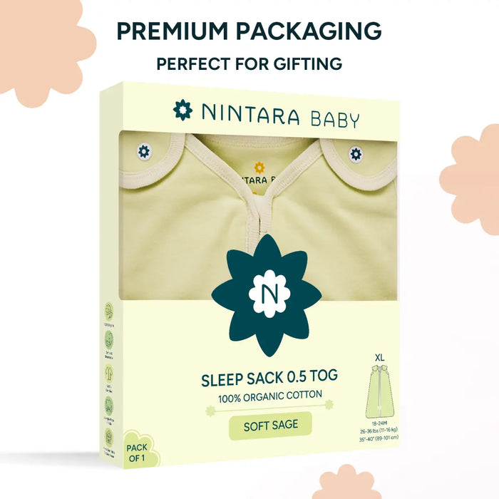 Baby Sleep Sack 0.5 TOG - Soft Sage
