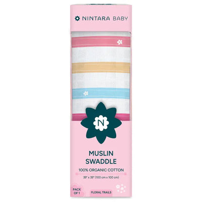 Baby Swaddle - Large | Floral Trails