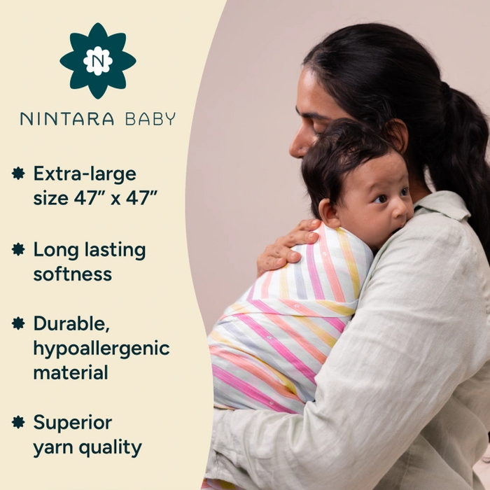 Baby Swaddle Extra Large Set of 3 | Floral Trails