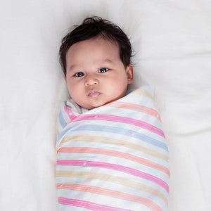 Muslin Baby Swaddle - Extra-Large | Floral Trails