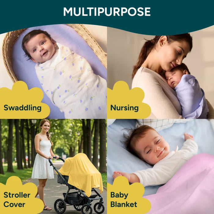 Baby Swaddle Extra Large Set of 3 | Flower Girl