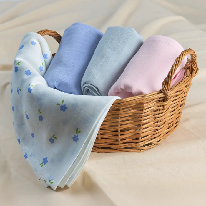 Baby Swaddle Extra Large Set of 4 | Flower Power
