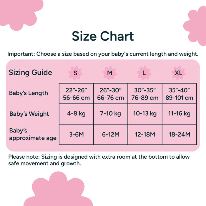 Baby Sleep Sack 1.5 TOG | Flower Shower