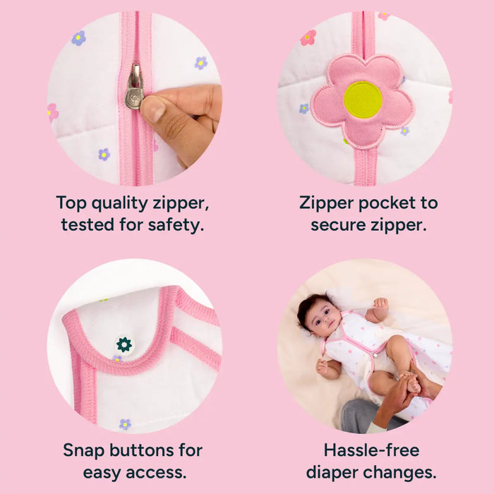 Baby Sleep Sack 1.5 TOG | Flower Shower