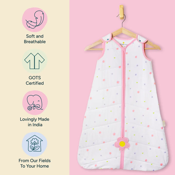 Baby Sleep Sack 1.5 TOG | Flower Shower