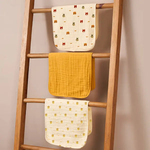Baby Burp Cloths - Set of 3 | Animal Friends