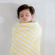 Muslin Baby Swaddle - Large | Happy Waves