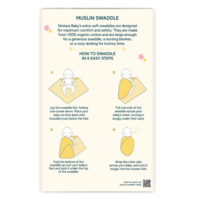 Baby Swaddle Extra Large Set of 2 | Lemon Blush Blossom