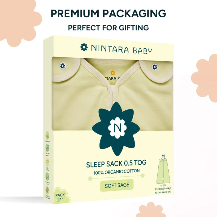 Baby Sleep Sack 0.5 TOG - Soft Sage