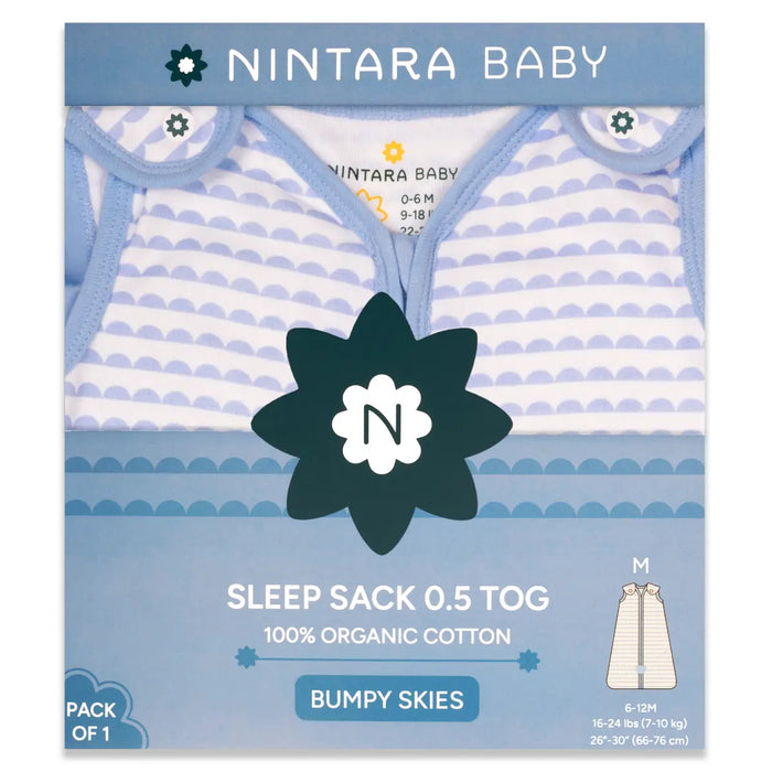 Baby Sleep Sack 0.5 TOG - Bumpy Skies