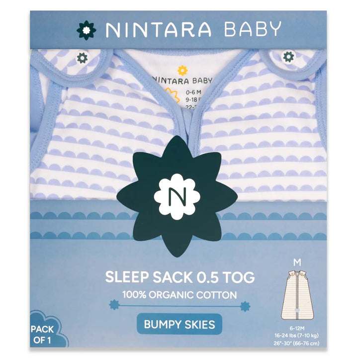 Baby Sleep Sack 0.5 TOG - Bumpy Skies