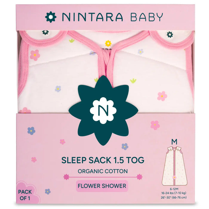 Baby Sleep Sack 1.5 TOG | Flower Shower