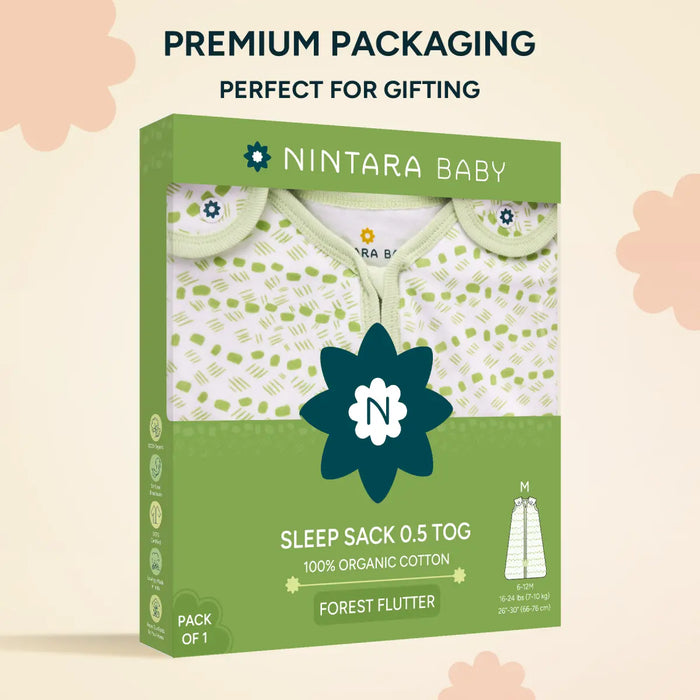 Baby Sleep Sack 0.5 TOG - Forest Flutter