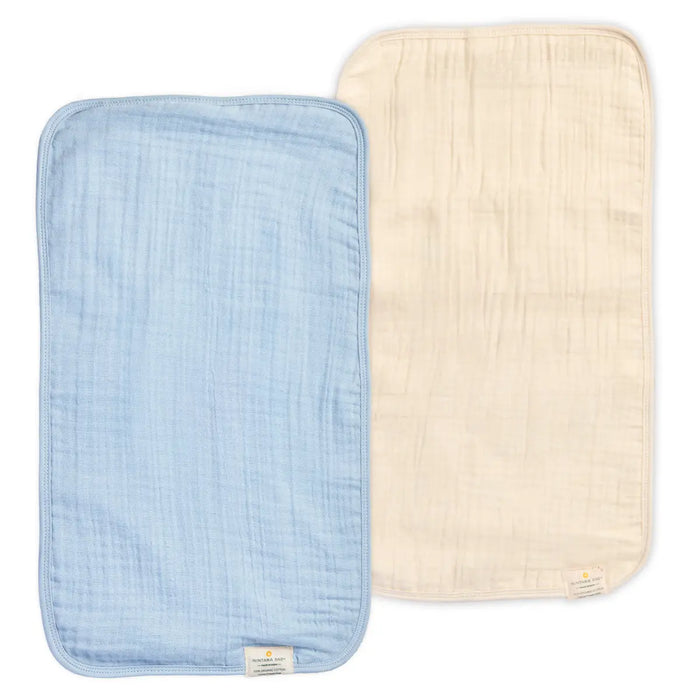 Baby Burp Cloths Set of 2 | Nintara Solids