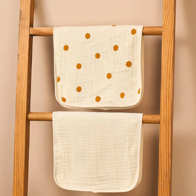 Baby Burp Cloths - Set of 2 | Nintara Stars