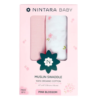 Baby Swaddle Extra Large Set of 2 | Pink Blossom