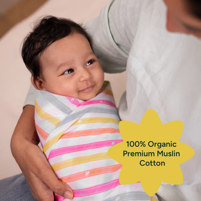 Baby Swaddle Extra Large Set of 2 | Pink Trails