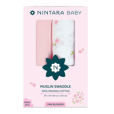 Baby Swaddle - Large - Set of 2 | Pink Blossom