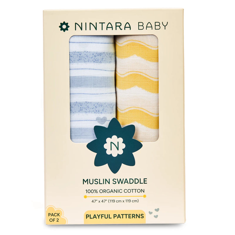Baby Swaddle Extra Large Set of 2 | Playful Patterns