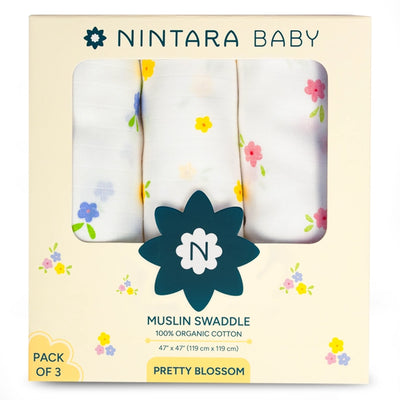 Baby Swaddle Extra Large Set of 3 | Pretty Blossom