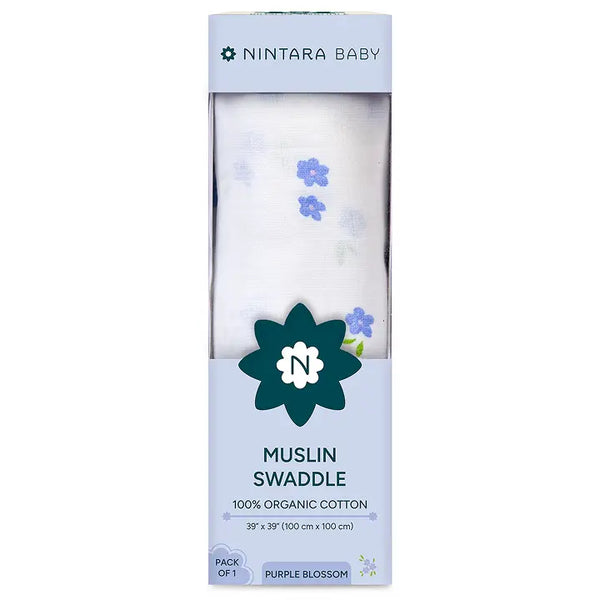 Baby Swaddle - Large | Purple Blossom