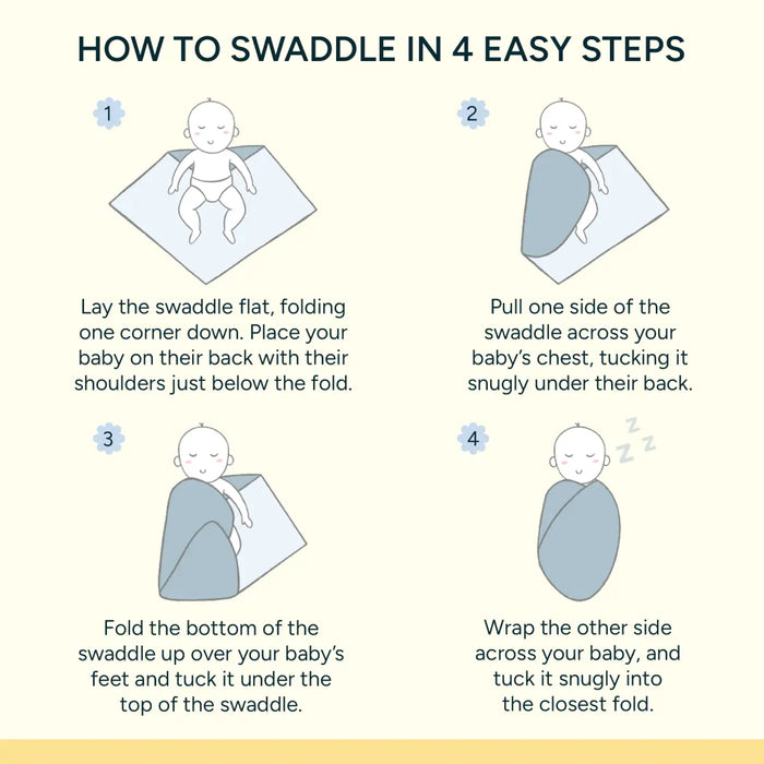 Baby Swaddle Extra Large Set of 4 | Simple Solids