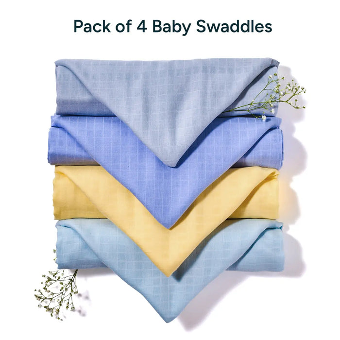 Baby Swaddle Extra Large Set of 4 | Simple Solids