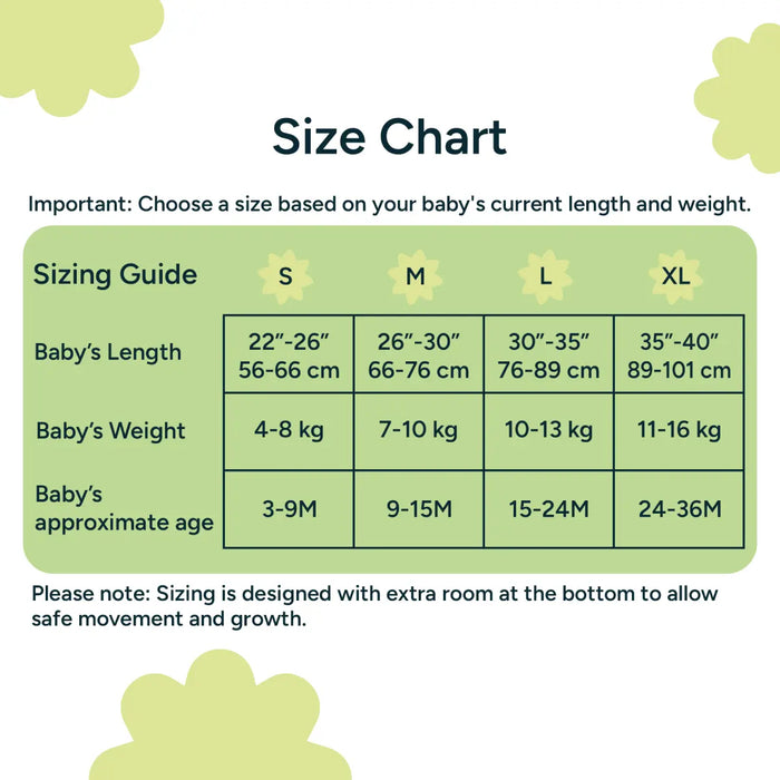 Baby Sleep Sack 0.5 TOG - Set of 3