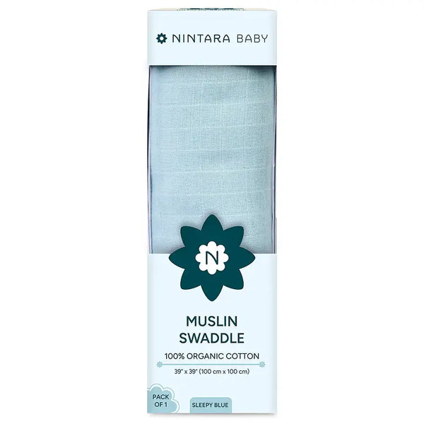 Baby Swaddle - Large | Sleepy Blue