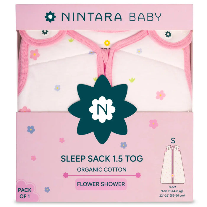 Baby Sleep Sack 1.5 TOG | Flower Shower