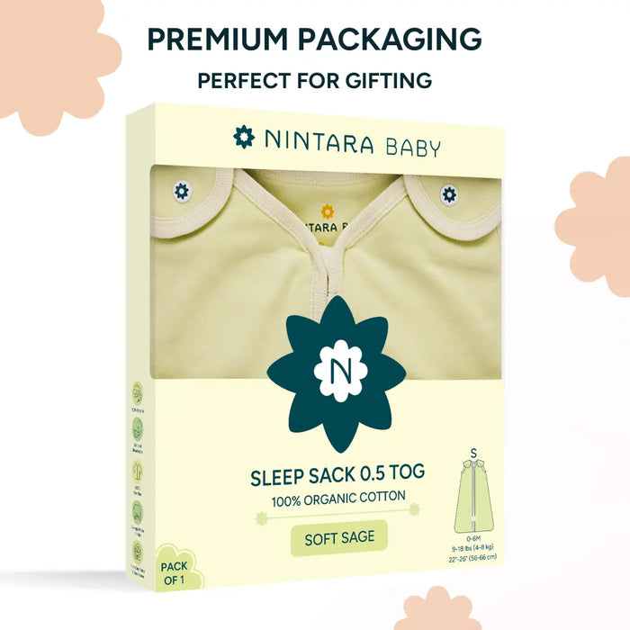 Baby Sleep Sack 0.5 TOG - Soft Sage