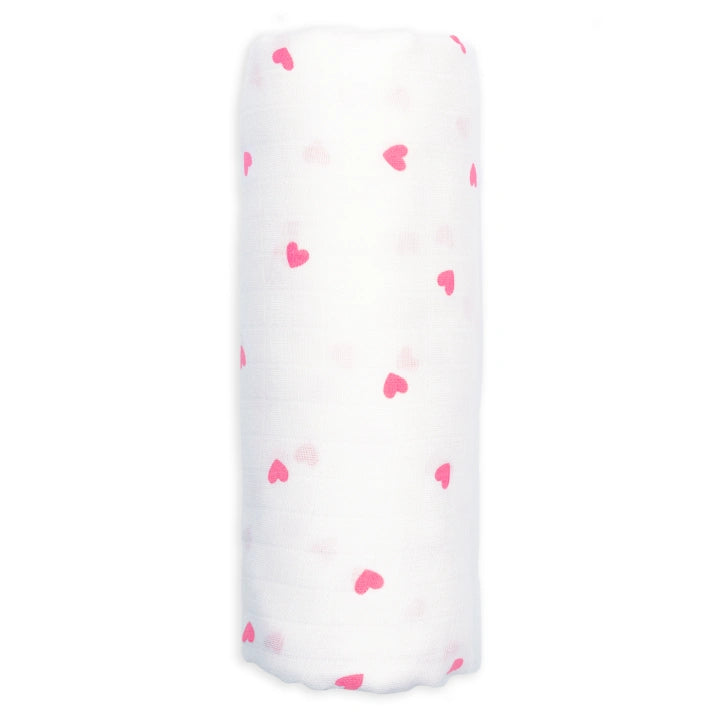 Baby Swaddle Extra Large | Blush Hearts