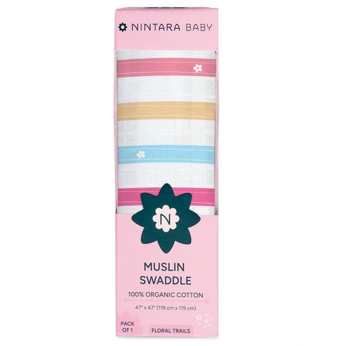 Baby Swaddle Extra Large | Floral Trails