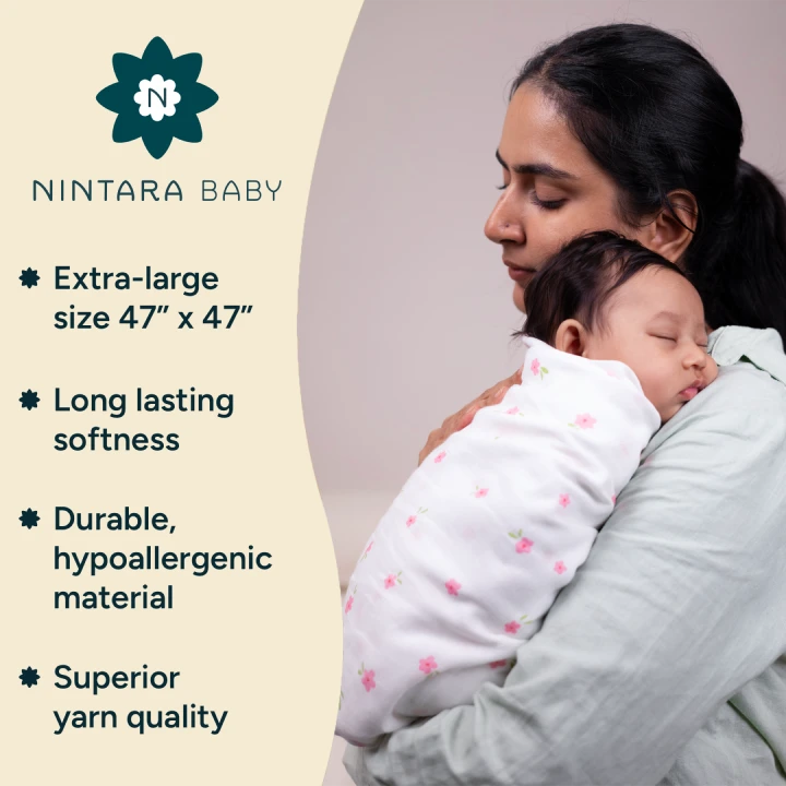 Baby Swaddle Extra Large | Pink Blossom
