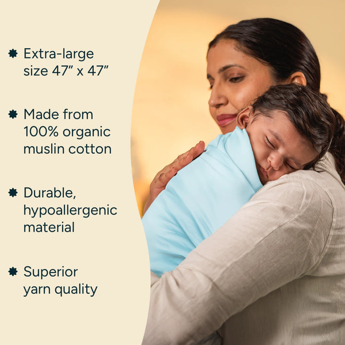 Baby Swaddle Extra Large | Sleepy Blue